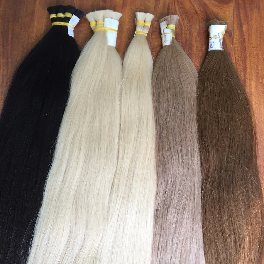 All color hair wholesale good quality hair 100% remy vietnamese hair extensions for export in bulk - genius weft