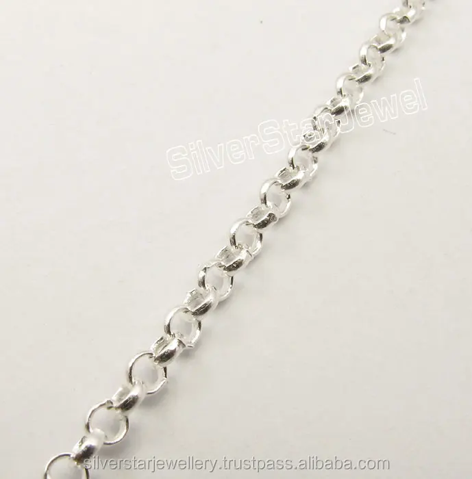 
.925 Pure Silver Well Made Motia Chain 16 1/2