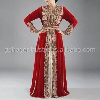 Новый Повседневный и красивый красный шифоновый Абая кафтан/Новый потрясающий кафтан для работы с камнями для африканских женских платьев