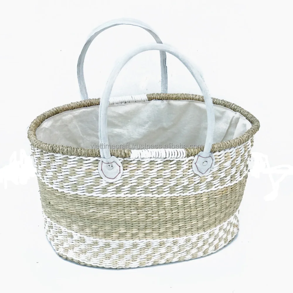 Vietnam seagrass handbag wholesale /seagrass basket wholesale/cheap basket wholesale