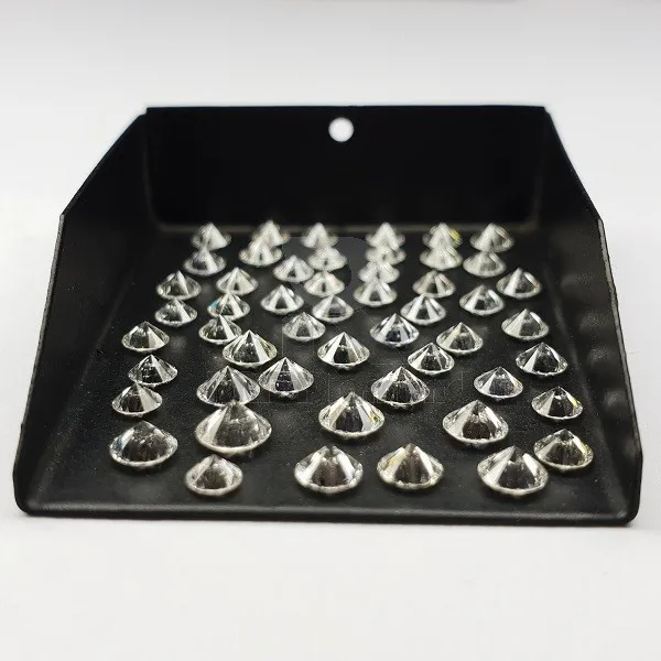 HPHT Diamond Polished Loose VVS Clarity Melee Lab Made CVD White Round Cut Diamonds