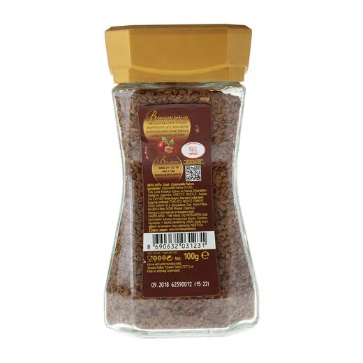 
For Nes cafes Gold Instant Coffee 200 Gr Glass Jar 