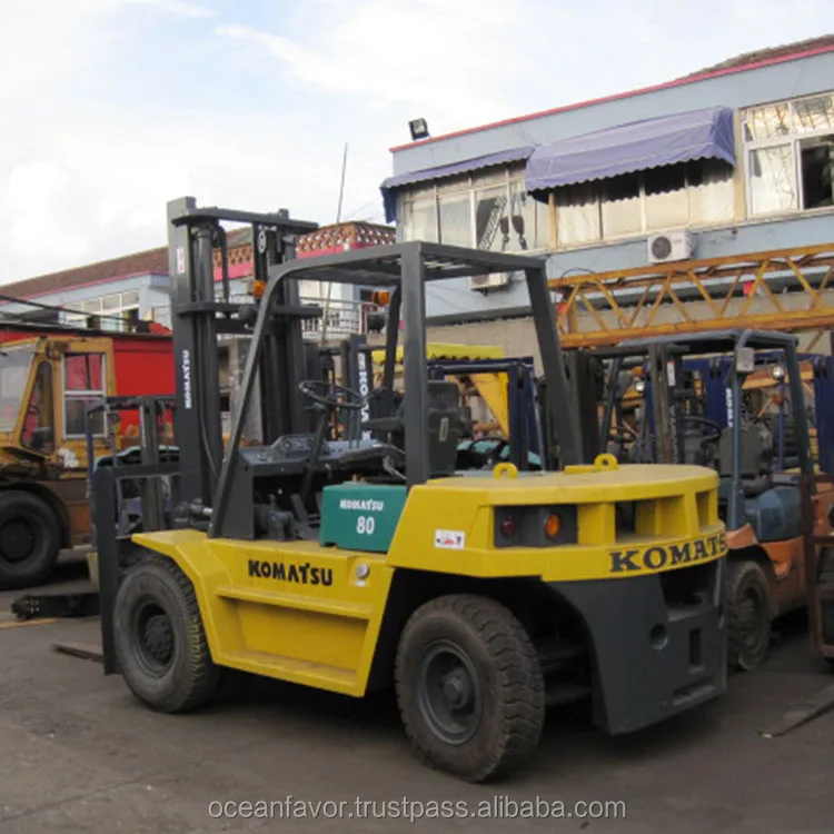 Used Komatsu FD80 forklift for sale, Komatsu 8 ton forklift komasu FD80H for sale