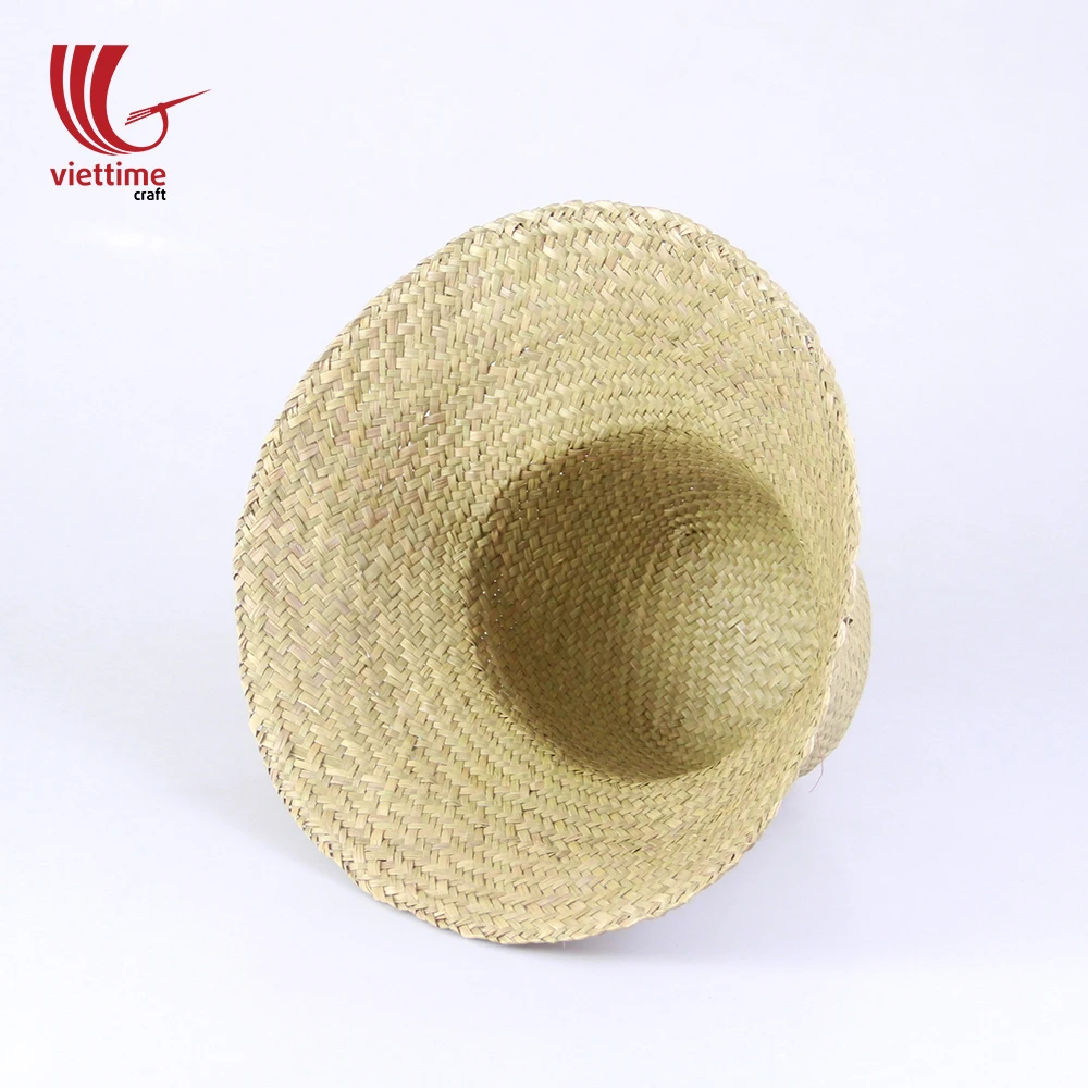 Handmade lady straw hat, women straw hat, paper straw bucket hat
