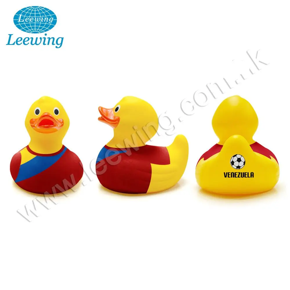 Boy Toy Sports Football Player Rubber Duck Holland Uniform World Cup Promo Gift