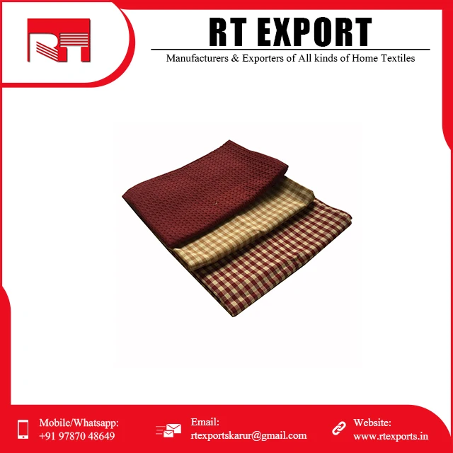 Hot Sale 100% Cotton Customized Print House Hold Kitchen Dish Towel Set at Wholesale Price