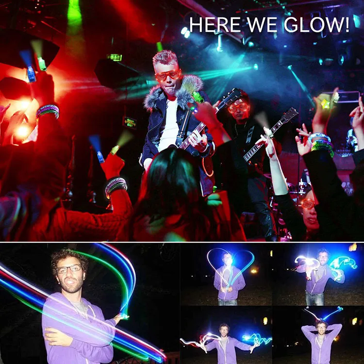 Nicro 68 Pcs Glow in the dark Party Favors Light Decoration Led Party Supplies