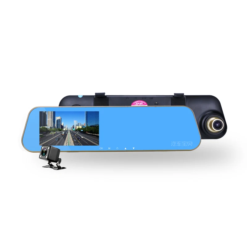 2021 4.5inch IPS Mirror dash cam Recorder car DVR Front-rear Dual Cameras Recorder cheaper