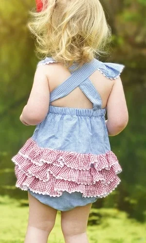 Patriotic American Flag Hand Smock Dress