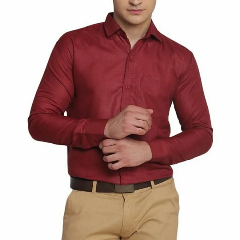 
OEM custom 100% cotton long sleeve classic Men formal dress shirt for business Made in Bangladesh 