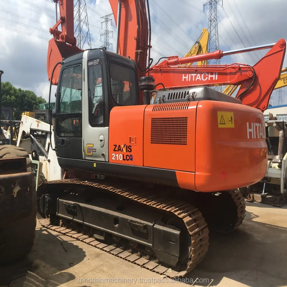 Running condition 21t Japanese used Hitachi ZX210 excavator for sale in Shanghai site