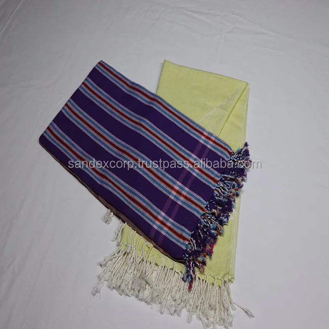 Hot Selling New Style Beach Towels Yarn Dyed Weave Towels Beach Towel with Tassels Supplier in India..