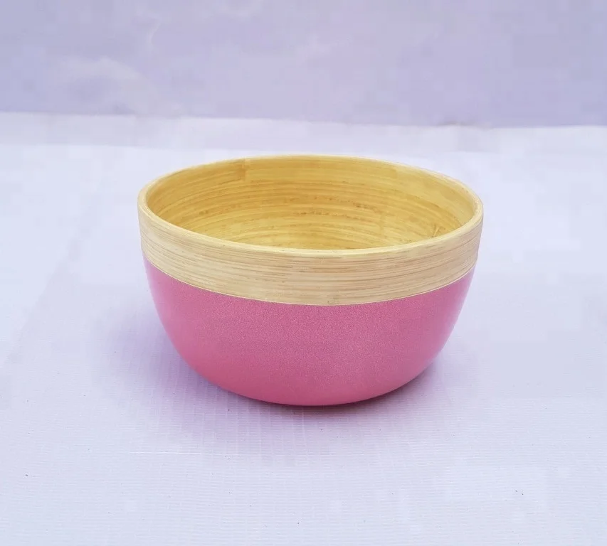 Eye-catching high quality eco-friendly spun bamboo salad server made in Vietnam
