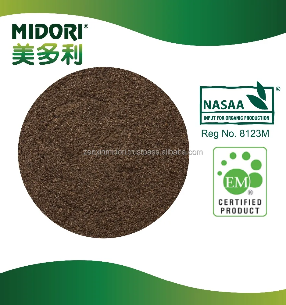 
Wholesale Factory Price ORGANIC Organic Fertilizer Midori 246 NASAA and EM certified product 