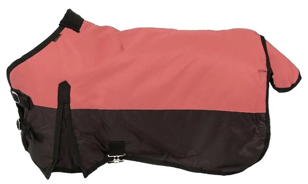 Black Brown 1680D Ballistic Nylon Turnout Blanket for Horses Waterproof Summer Horse Rugs with Ripstop Fabric Shell