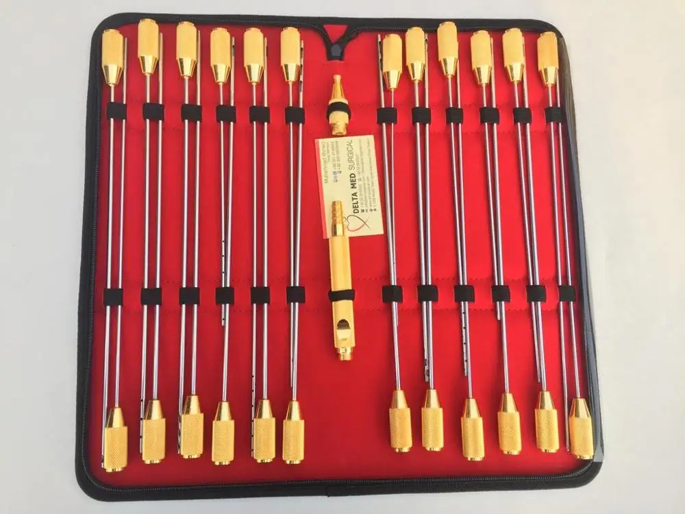 Threaded Fitting Liposuction Cannulas with Handle