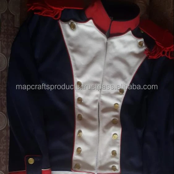 2024 Wholesale Winter Customs Requirement Logo Clothing 100% Woolen Fabric Napoleonic Coats