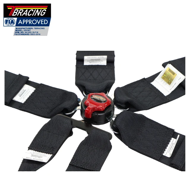 Ремень безопасности tпринимающий ФИА черный ремень для гонок тайваньские автомобильные аксессуары