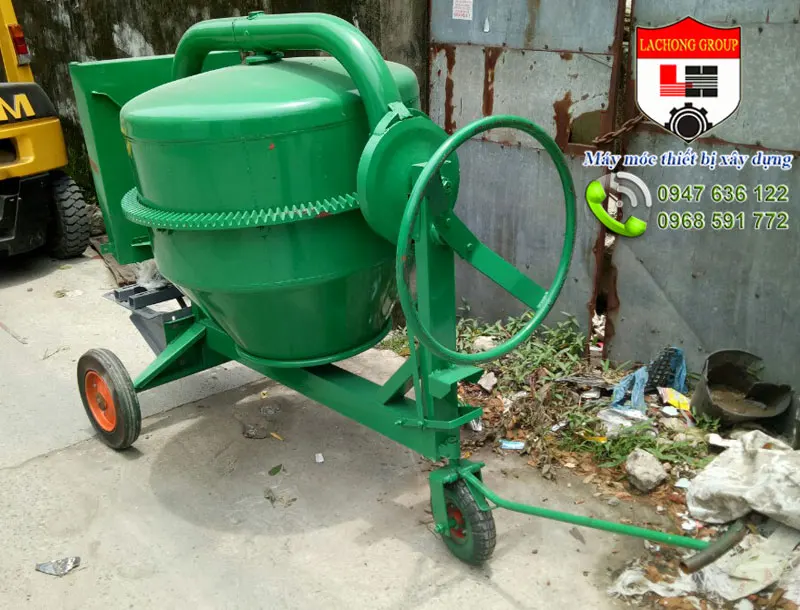 Mini concrete mixer 450L with motor single-phase 1.5kw 2.2kw 3kw power or gasoline engine thickness 2.8mm 3.0mm made in Vietnam