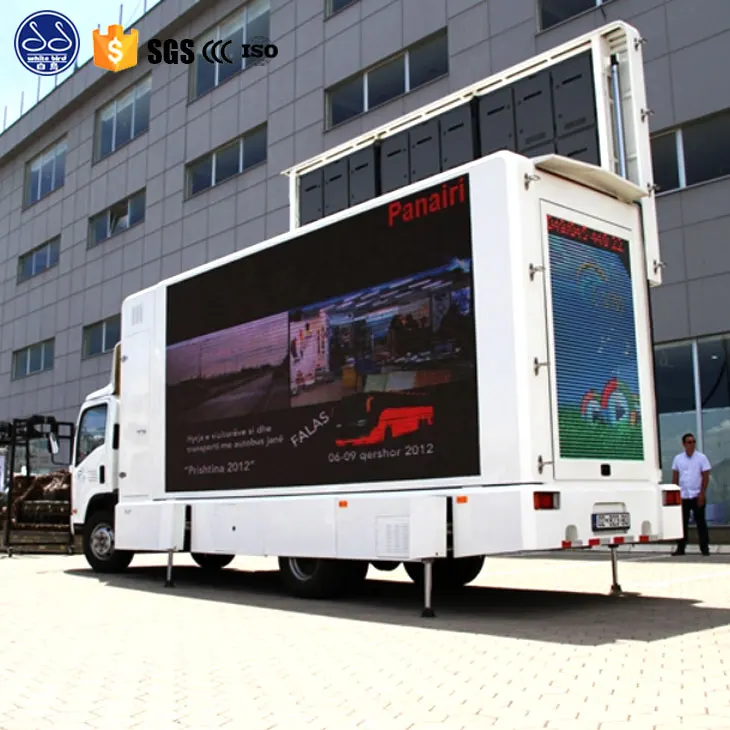 P5 P6 P8 China Brand Digital Advertising Van Led Mobile Billboard Truck