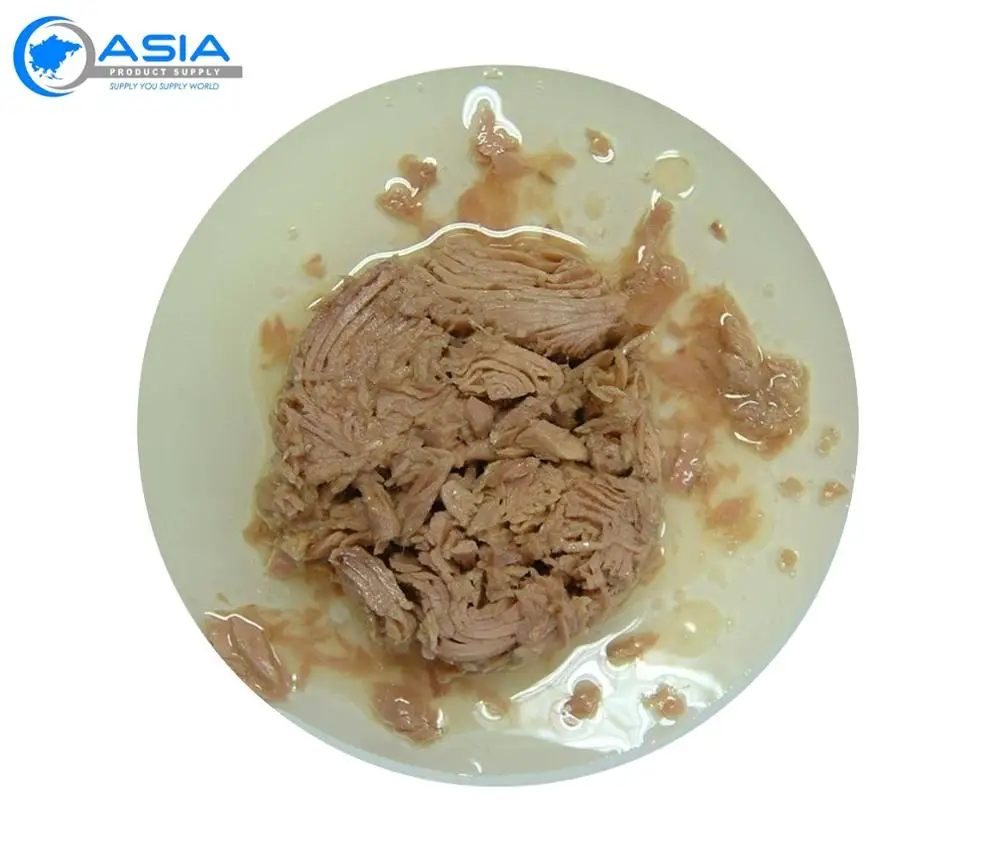 Light meat tuna can in vegetable oil easy open OEM brand size 140g 160g 185g private label