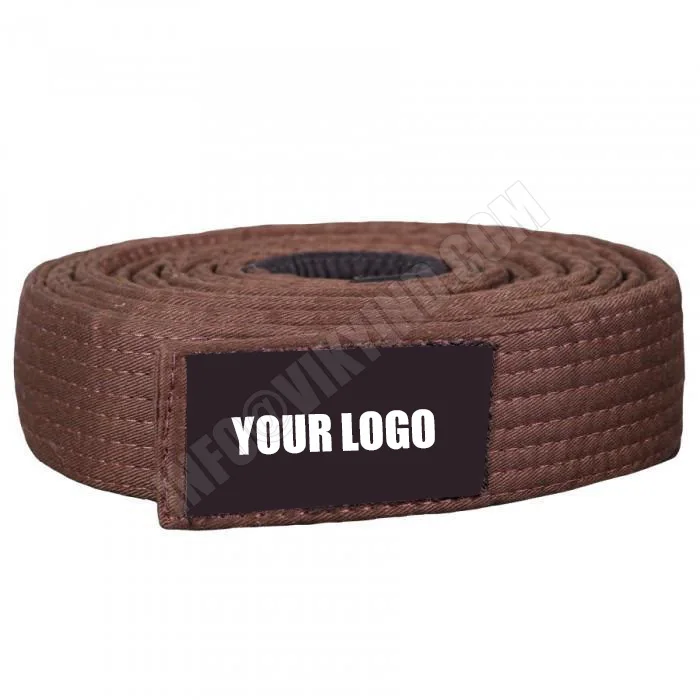 High quality 100% preshrunk fabric fashion bjj hemp belt BJJ Jiu Jitsu Kimono and belts