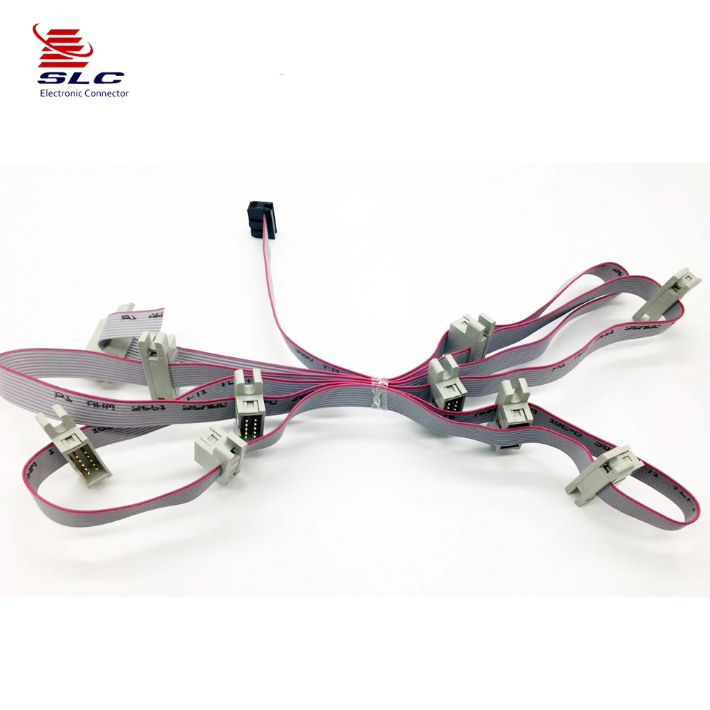 1.27mm micro match 7x6Pin Custom Flat Ribbon Cable AWM 2651 Cable