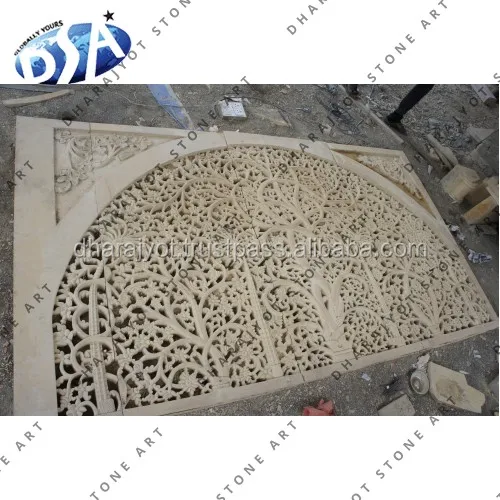 
Yellow sandstone siddhi Sayad ki jalli for entrance gate 