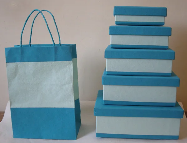 Wholesale Custom Design Handmade Recycled Plain Cotton Paper Cardboard Packaging Wrapping Gift Box