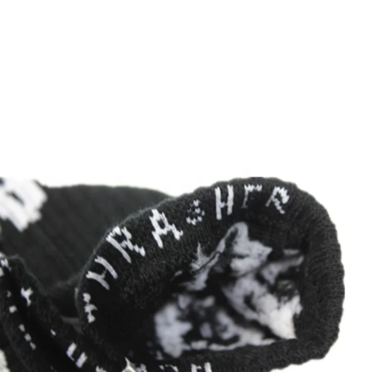 XIANGHUI Letter Printed Long Hip Hop Happy Skate Unisex Calcetines socks