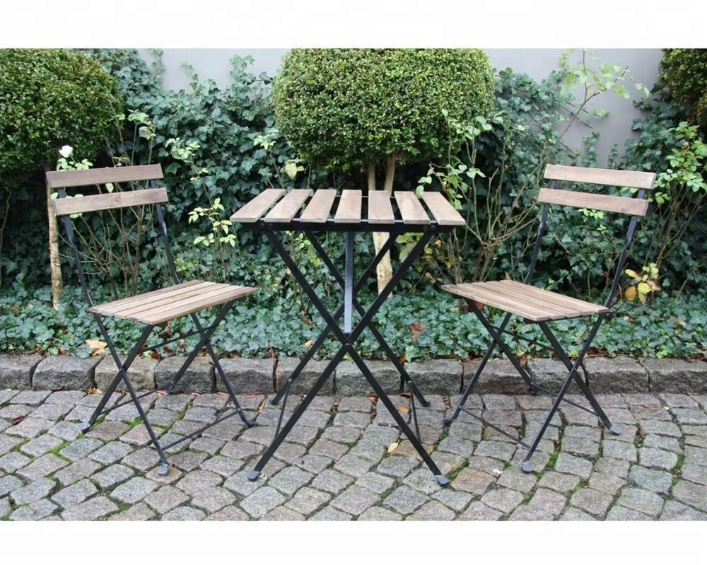Outdoor Garden Furniture/Patio Acacia Wood Table and Chair Bistro Set factory price vietnam bistro set tarno