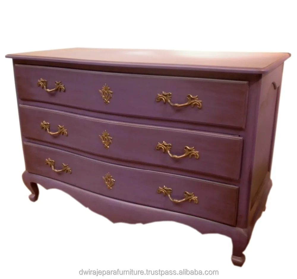 Furniture of French Yellow Bombay Cabinet 3 Drawers Furniture Made by Dwira Jepara Indonesia Furniture Manufacturer