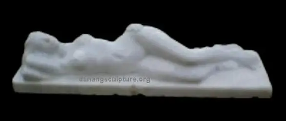 Outdoor Life Size Stone Female Sculpture Nude White Marble Girl Statue DSF-A032