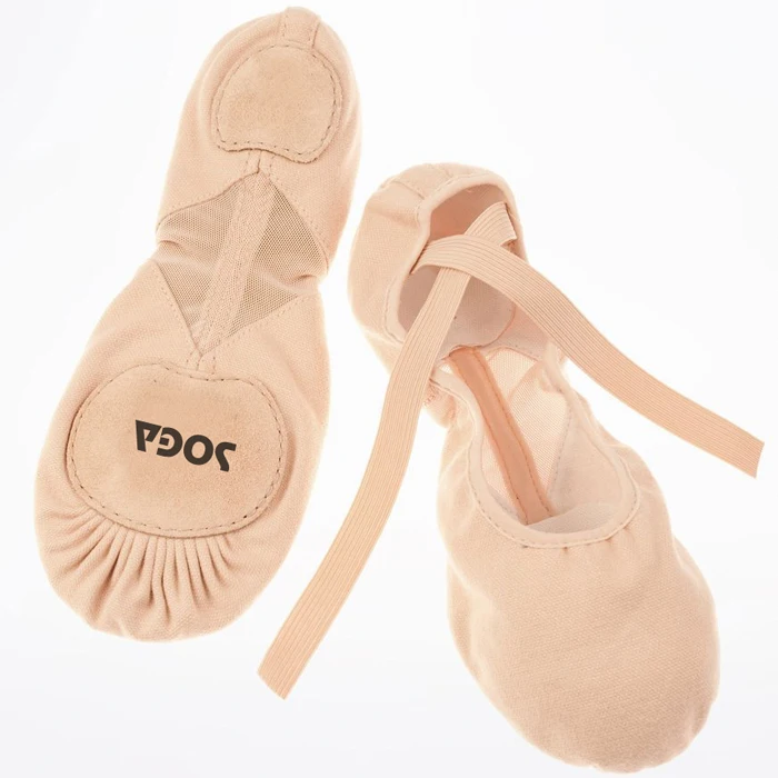 
PROARCH LEATHER BALLET SHOES Girls Split Sole Canvas Ballet Slipper/Ballet Shoe/Yoga Dance Shoe (Kid/Women) 
