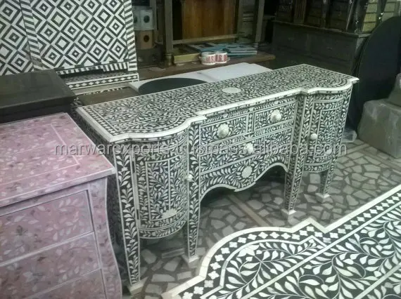 Bone inlay chest of drawers ,Bone Inlay Dresser