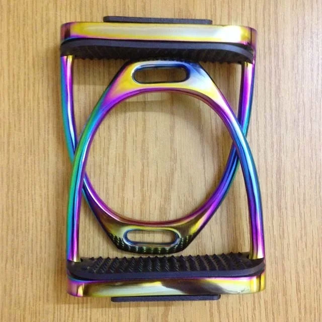 
RAINBOW ENGLISH STIRRUPS HORSE RIDING STEEL STIRRUP 
