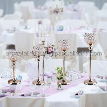 BEAUTIFUL GOLD CANDLE HOLDER WEDDING