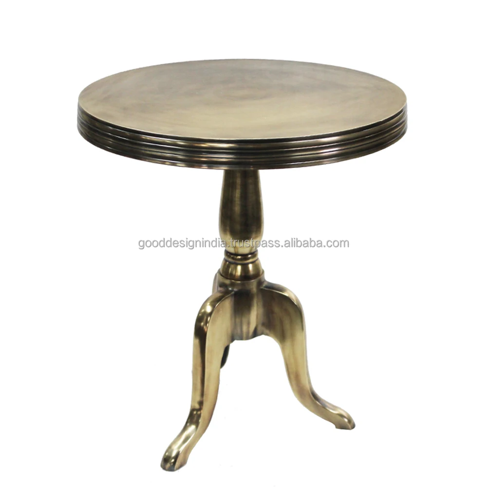 Metal Round Table casting small Furniture pedestal Design Home Decor Sofa Side Table