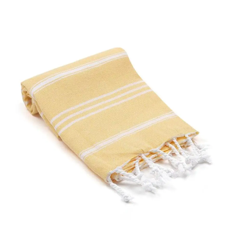 100%Cotton yarn dyed customised colored striped thick outdoor daily use fieldcrest plum sunflower kitchen fouta peshtemal towels