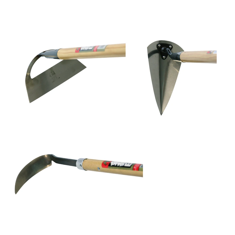 Ease-of-use household hand tools with wooden handle weeding hoe gardenig farming heavy duty