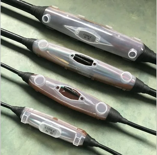 low voltage, waterproof, SJK1516, straight resin cable joint for underground cable connection or submersible pump