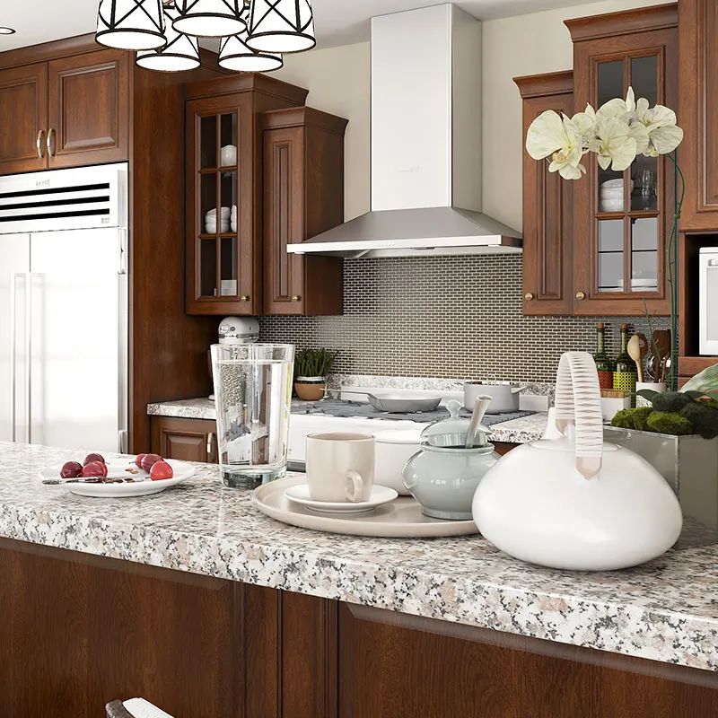 American Style Mini Kitchenette U Shape Small Kitchen Cabinet