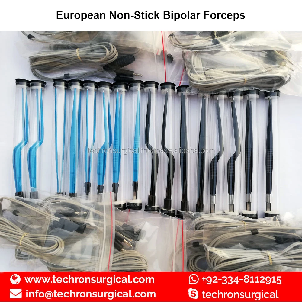 Jeweler #4 11.5cm Non-Stick Ophthalmic Electrocautery Bipolar Forceps