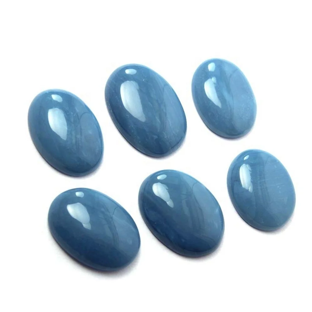 Natural Blue Opal Oval Shape Loose Cabochon Gemstone