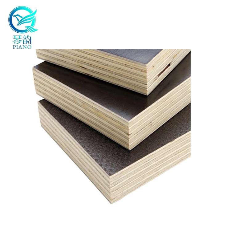 15mm black color marine plywood build block board 18mm block board 21mm melamine door