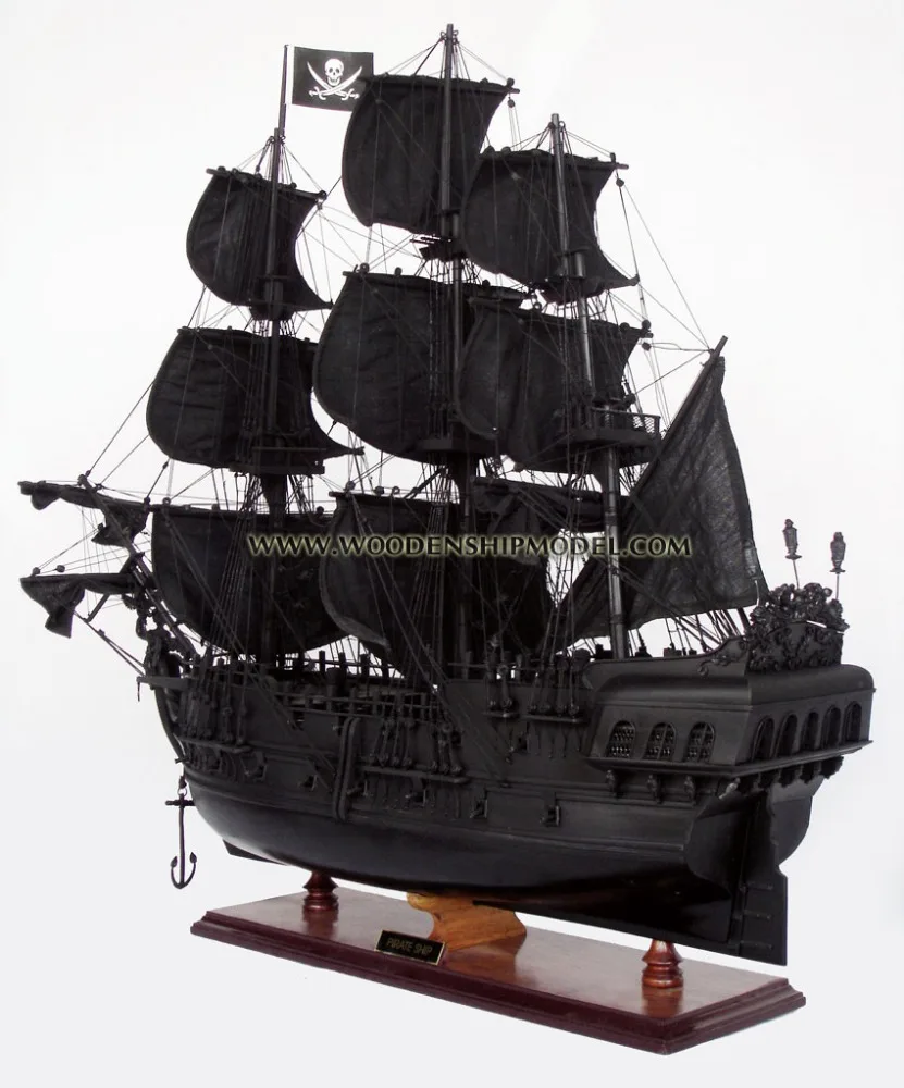 PIRATE OF THE CARIBBEAN WOODEN MODEL BOAT_ WOODEN HANDICRAFT MODEL