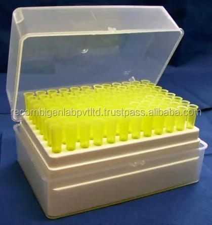 Laboratory Rectangular 96 Wells Micro Pipette Pipette Tip Box Pipette Tip Box for 200uL