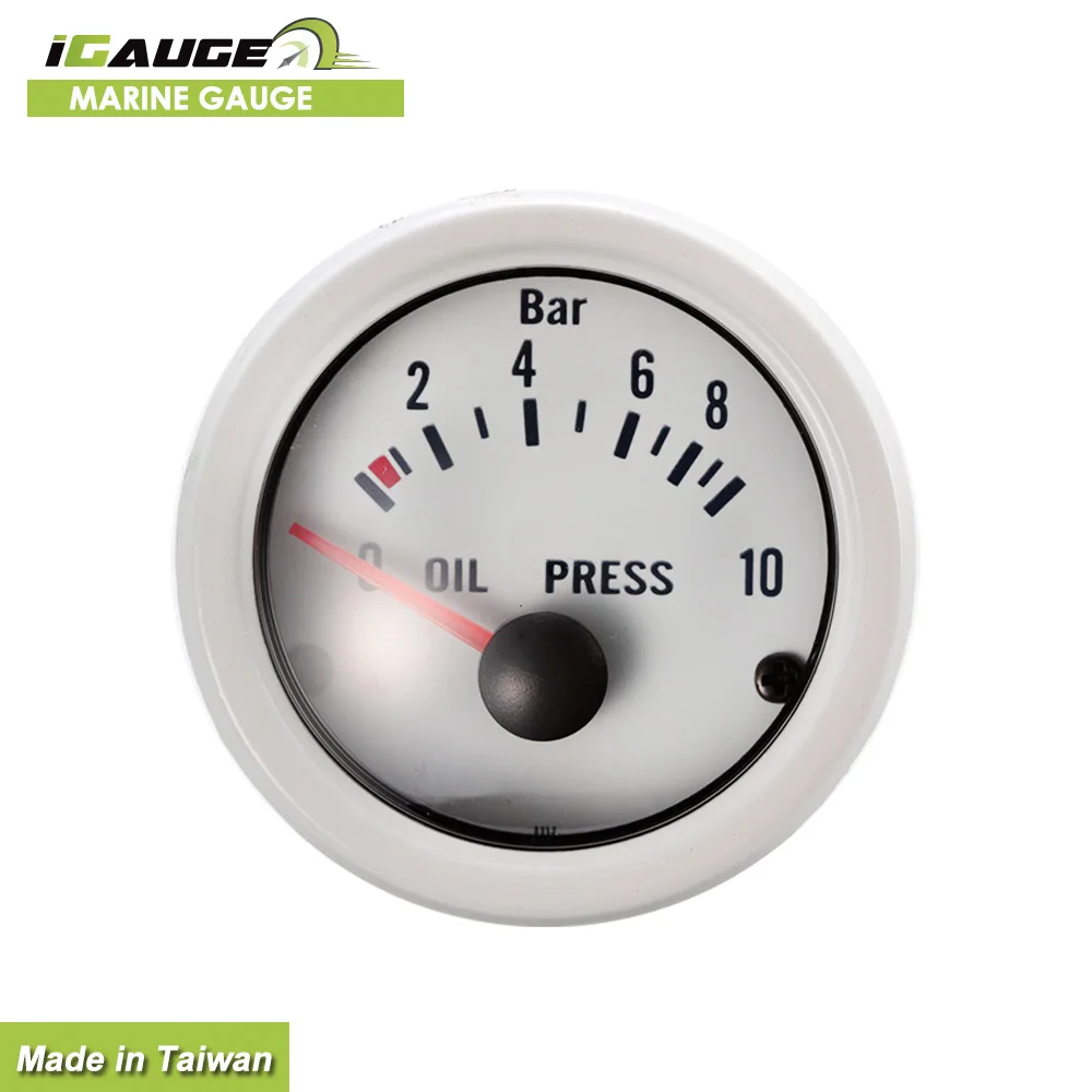 Factory Price Waterproof Pointer VDO Type Oil Pressure Gauge For Marine Automobile