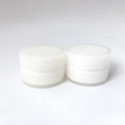 10ml sample drum shape PP plastic white cosmetic cream jar