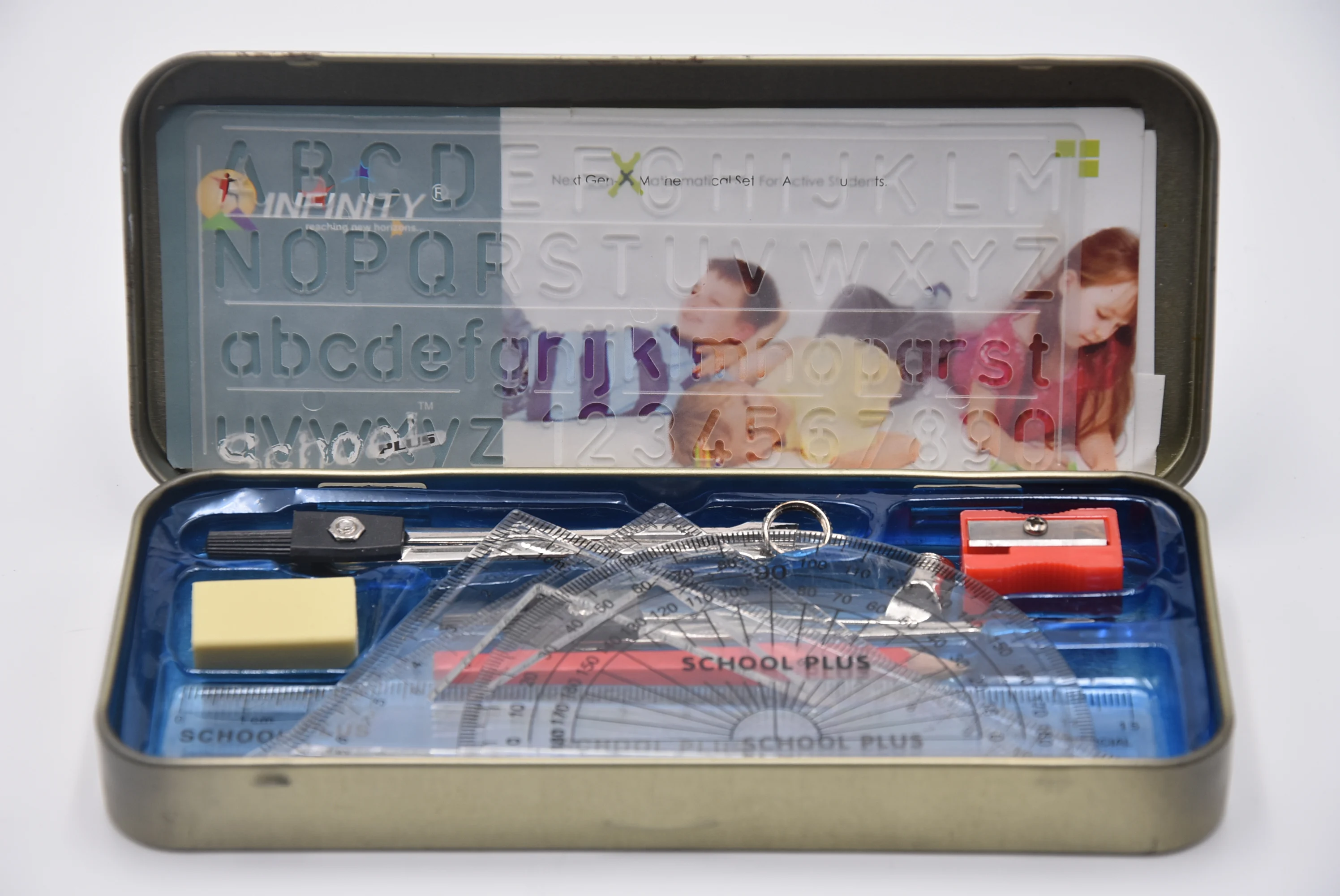 10pcs  geometry set metal math set back to school stationery goods